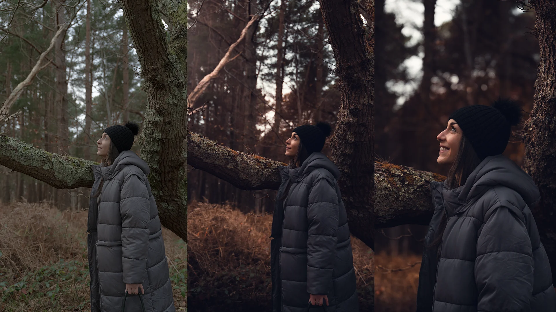 before and after colour grading