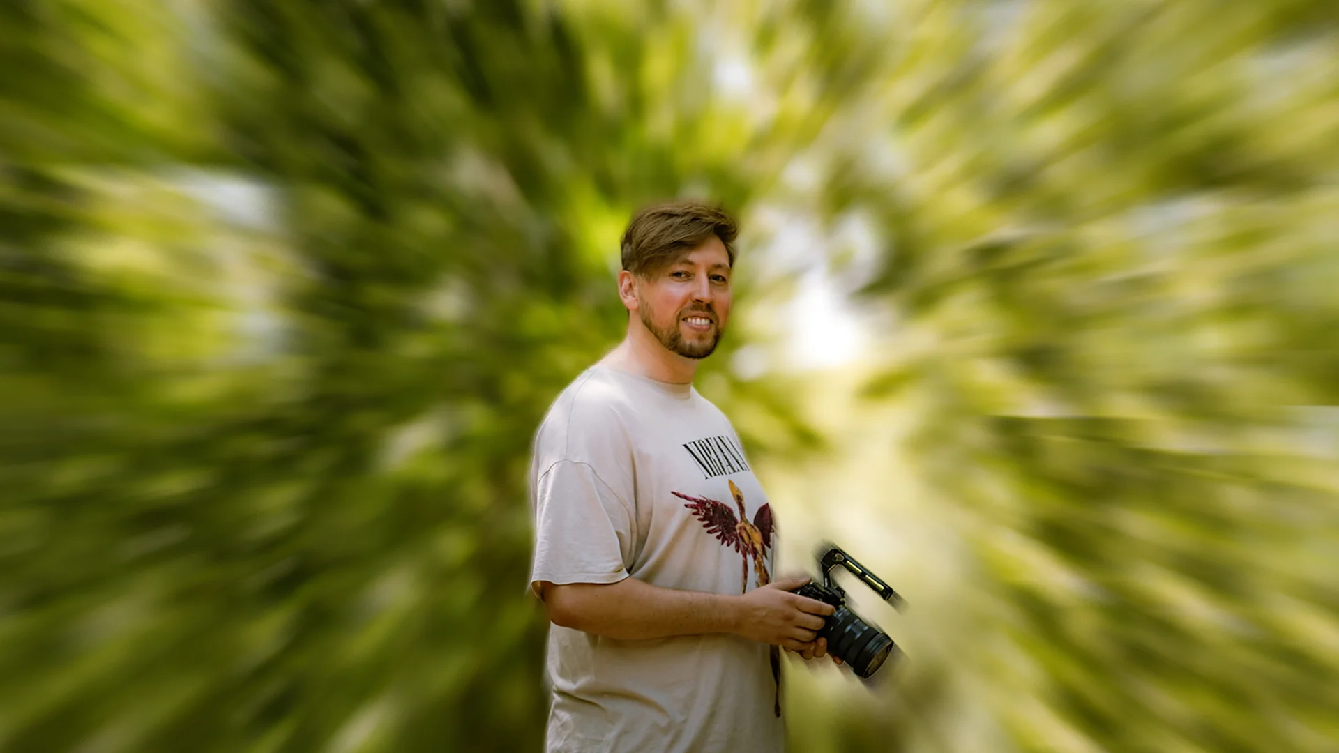 The owner of prysmos filming on a project