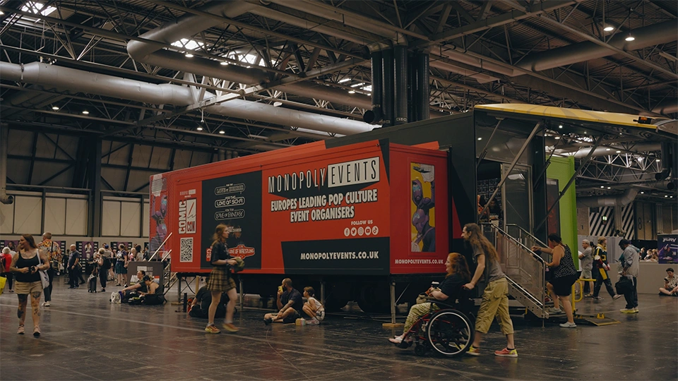 comic con midlands 2026 merchandise truck
